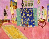 亨利马蒂斯 - 粉红色的画室